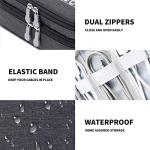Portable Double Layer Travel Organizer for Electronics