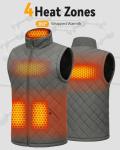 Heated Puffer Vest with Battery Pack for Winter