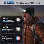 Bluetooth Beanie Hat with Light and Speakers