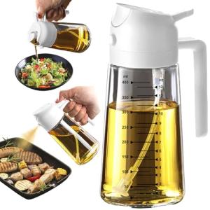Glass Olive Oil Sprayer Bottle - 2 in 1