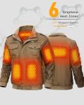 Men's Heated Graphene Jacket with Battery Pack