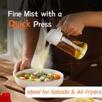 Glass Olive Oil Sprayer Bottle - 2 in 1