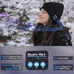 Bluetooth Beanie Hat with Light and Speakers