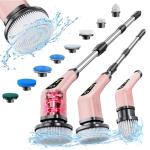 Cordless Electric Spin Scrubber with 8 Brush Heads
