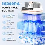 5-in-1 Cordless Mattress Vacuum Cleaner with UV-C