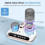 5-in-1 Cordless Mattress Vacuum Cleaner with UV-C