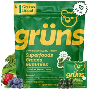 Sugar-Free Super Greens Gummies for Digestive Health