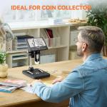 Elikliv 1000x Coin Microscope with LCD Display
