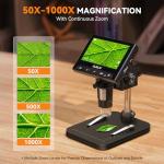 Elikliv 1000x Coin Microscope with LCD Display