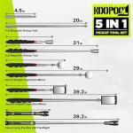 Telescoping Magnetic Pickup Tool Set with LED