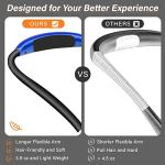 Rechargeable LED Neck Reading Light with Flex Arms