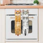 Cute Cat Hand Towels for Home Decor