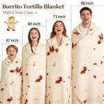 Funny Tortilla Blanket - Soft & Cozy Comfort!