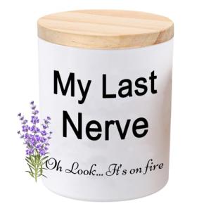 Funny Lavender Scented Candle Gift for Friends