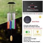 Color Changing Solar Wind Chimes for Outdoors