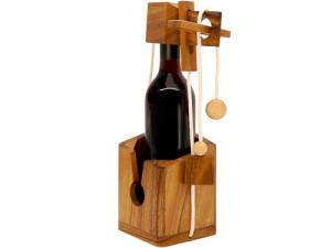 3D Wooden Bottle Puzzle - Fun Gift and Decor