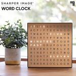 Copper Finish LED Word Digital Clock - 7.75