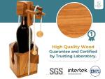 3D Wooden Bottle Puzzle - Fun Gift and Decor