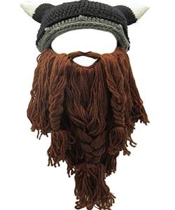 Funny Knit Beard Beanie Hat for Winter Fun