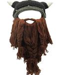Funny Knit Beard Beanie Hat for Winter Fun