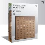 Copper Finish LED Word Digital Clock - 7.75