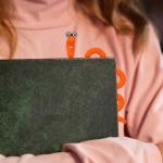 Wally The Bookworm Clip Bookmark - Fun Gift!