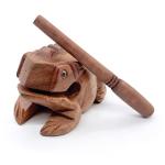 4" Wooden Frog Guiro Rasp - Fun Music Maker