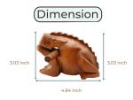 4" Wooden Frog Guiro Rasp - Fun Music Maker