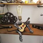 Steampunk Guitar Lamp - Perfect Gift for Musicians