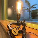 Steampunk Guitar Lamp - Perfect Gift for Musicians