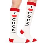 I Love Cocktails Funny Knee-High Party Socks