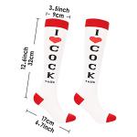 I Love Cocktails Funny Knee-High Party Socks