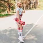 I Love Cocktails Funny Knee-High Party Socks