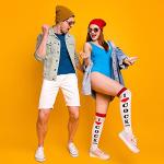 I Love Cocktails Funny Knee-High Party Socks