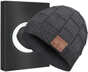 Bluetooth Beanie Hat with Headphones - Dark Gray