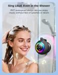 Waterproof Bluetooth Shower Speaker with RGB Lights