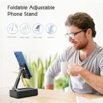 TechGlow Foldable Phone Stand with Bluetooth Speaker