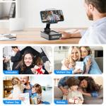 TechGlow Foldable Phone Stand with Bluetooth Speaker