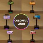 Adjustable Phone Stand with Bluetooth Speaker and LED Light