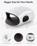 CINCOM Cordless Hand Massager with Heat and Compression