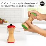 Apple-Shaped Salt and Pepper Grinder Set