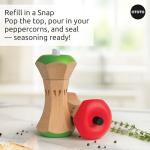 Apple-Shaped Salt and Pepper Grinder Set