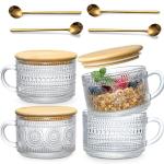 Vintage Coffee Mugs & Oats Containers Set