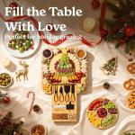 SMIRLY Large Bamboo Charcuterie Cheese Board Set