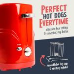 Retro Hot Dog and Bun Toaster with Tongs