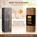 Teak Wooden Kitchen Utensil Set with Spoon Rest