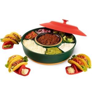 Taco Night Party Kit with Heated Pot & Holders
