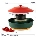 Taco Night Party Kit with Heated Pot & Holders