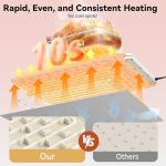 Adjustable Electric Food Warming Mat with Timer