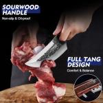 Hand Forged Butcher Knife Set - 3 Pieces